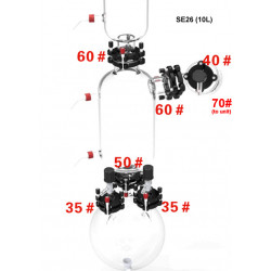 Ротационный испаритель Ai 10L SolventVap с охладителем PolyScience и насосом ULVAC PTFE
